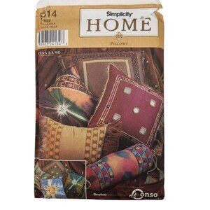 Simplicity 9314 Home Sewing Pattern Pillows Hippie Chic 9 Styles Uncut